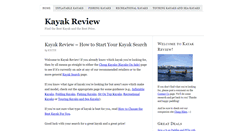 Desktop Screenshot of kayakreview.org
