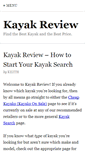 Mobile Screenshot of kayakreview.org